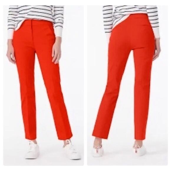 J. Crew Remi Pant in Grenadine Orange / Red Size 2 - Picture 1 of 10